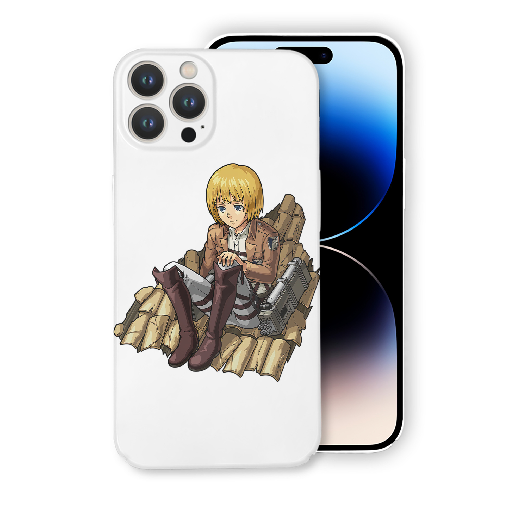 （画像用） 進撃の巨人 アルミン·アルレルト Attack on Titan Armin Arlert 【iPhone 14シリーズ対応】ハードケース